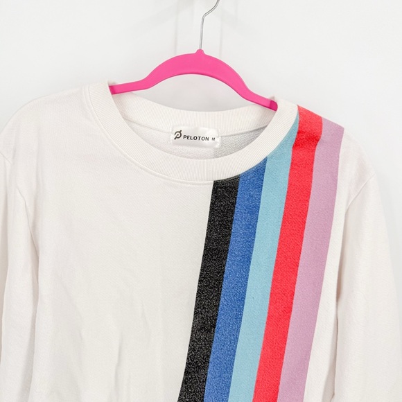 Peloton Kids Long Sleeve Shirt with Colorful Stripes - Picture 4 of 6